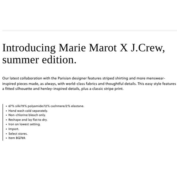 Navy and White Striped V-Neck Sweater - Picture 4 of 6